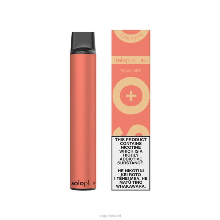 Vape Kuwait نعناع الخوخ - Solo Plus vape القابل للتصرف T26023