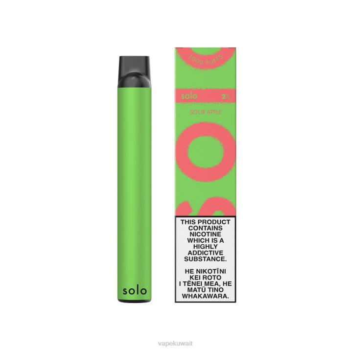 Vape Kuwait التفاح الحامض - Solo vape القابل للتصرف T2605