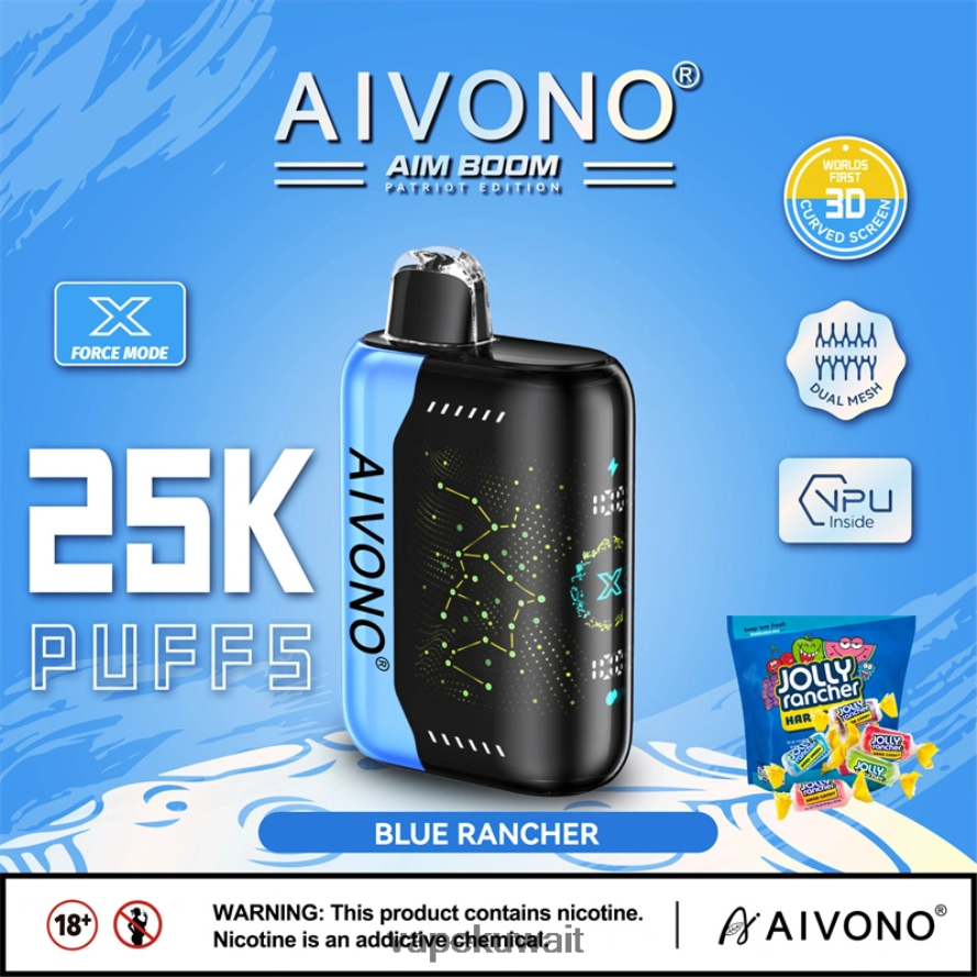 Aivono AIM BOOM 25000 المزارع الزرقاء - 66DF60344 Vape الكويت