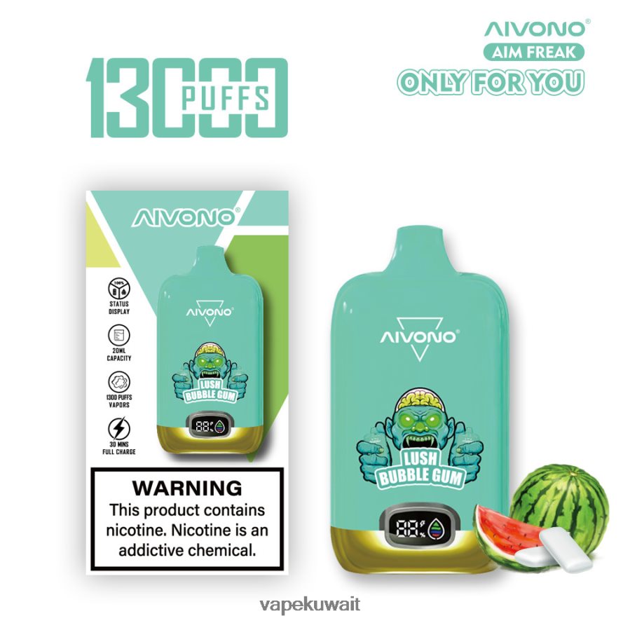 Aivono AIM FREAK 13000 العلكة المورقة - 66DF60247 Vape Kuwait