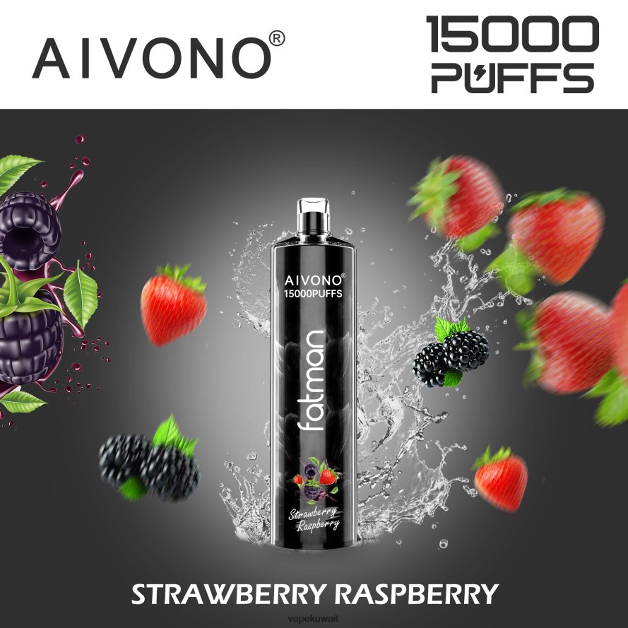 Aivono FATMAN 15000 الفراولة، التوت - 66DF6015 Vape Kuwait