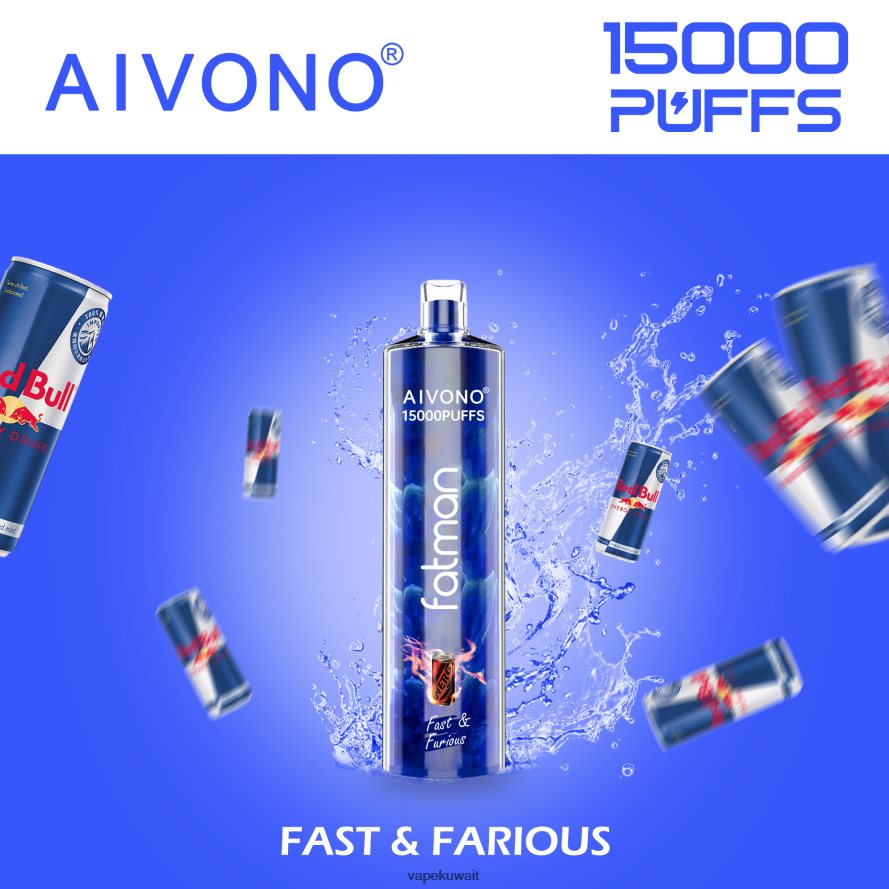 Aivono FATMAN 15000 سريع وغاضب - 66DF6018 Vape الكويت
