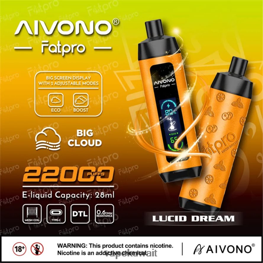 Aivono Fatpro 22000 حلم واضح - 66DF607 Vape Kuwait