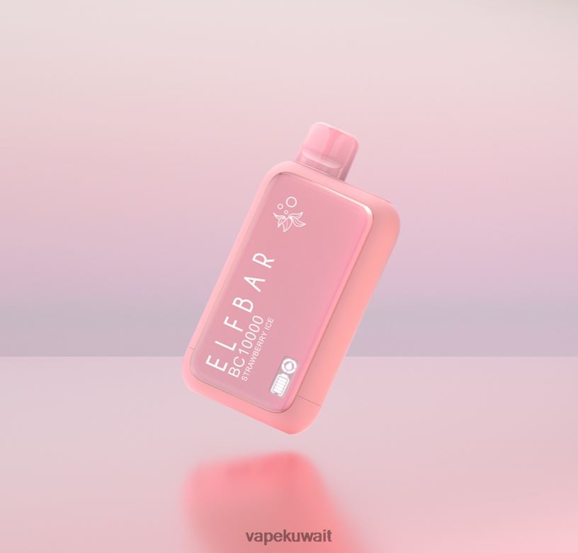 ELFBAR BC10000 إصدار vape dinmol القابل للتصرف جليد الفراولة - 8JND616 Vape Kuwait