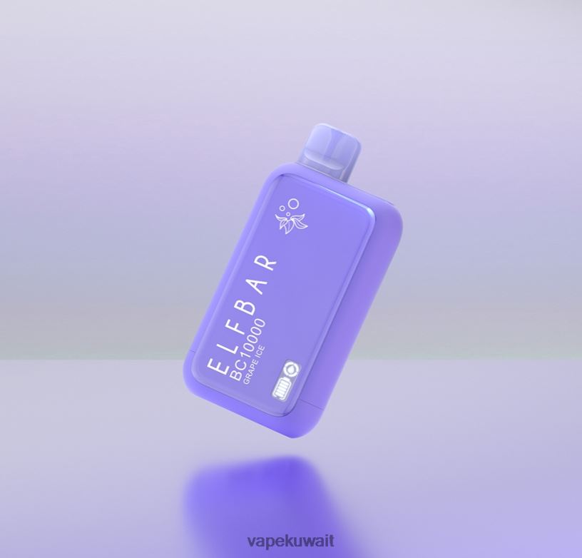 ELFBAR BC10000 إصدار vape dinmol القابل للتصرف جليد العنب - 8JND621 Vape Kuwait
