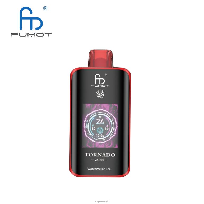 Fumot Tornado 25000 سيجارة يمكن التخلص منها ثلج البطيخ | J4DF412 Vape Liquid