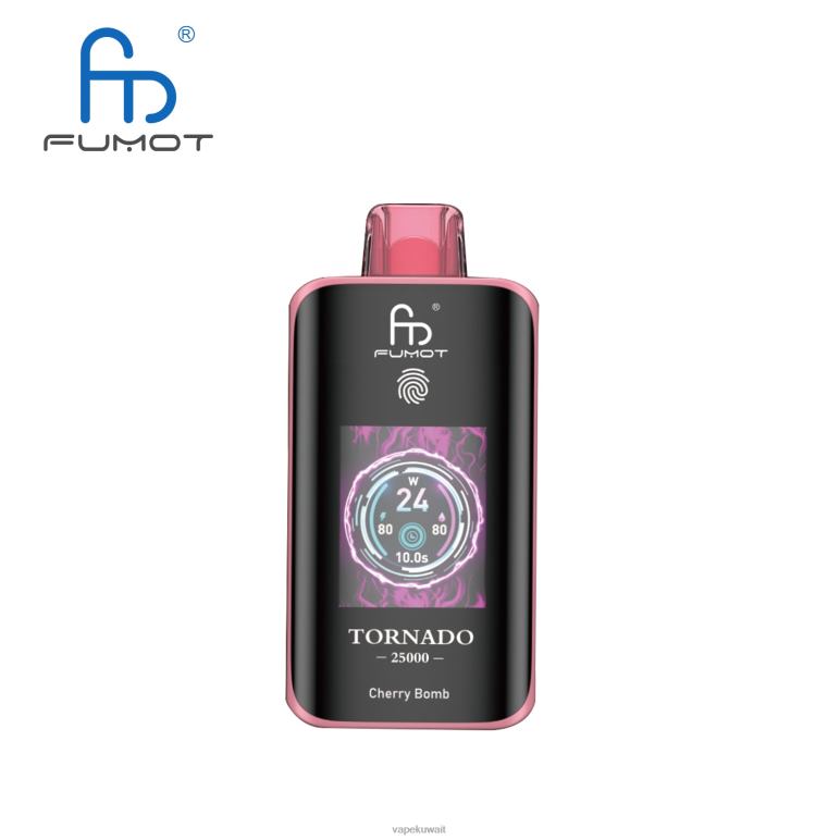Fumot Tornado 25000 سيجارة يمكن التخلص منها قنبلة الكرز | J4DF44 Vape Liquid