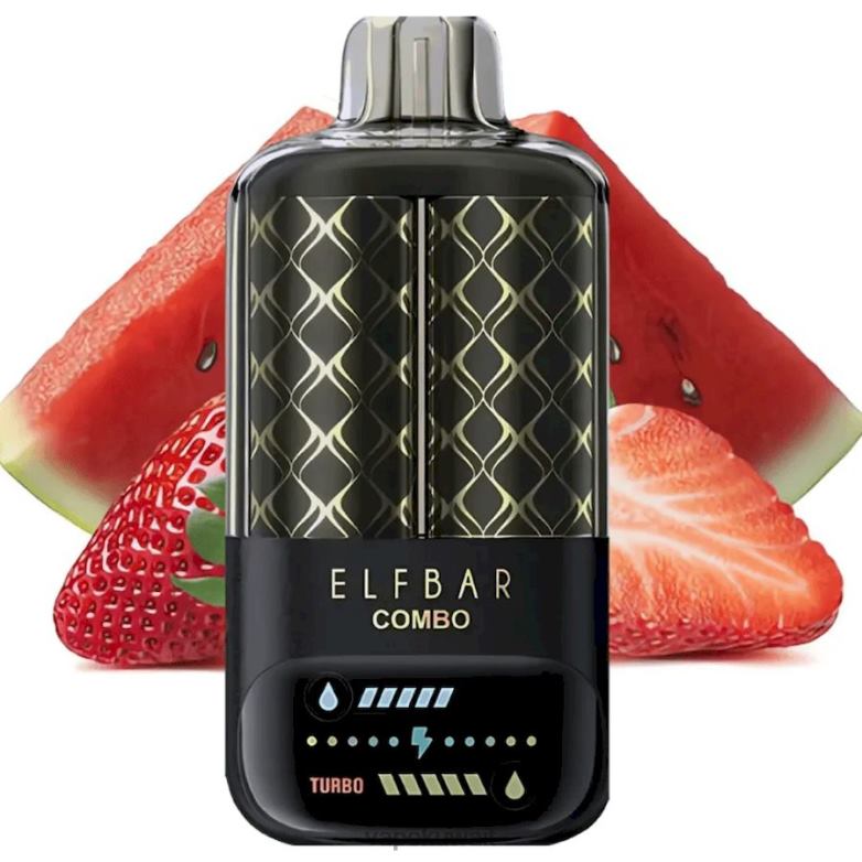 Vape الكويت 2P04010 - البطيخ والفراولة Elf Bar Combo 25000