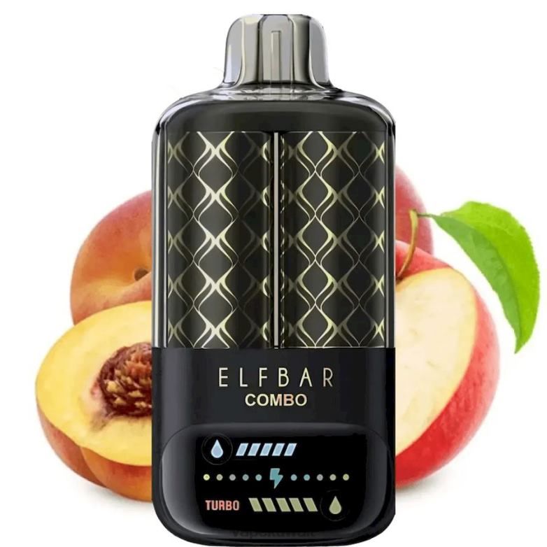 Vape الكويت 2P0404 - التفاح والخوخ العصير Elf Bar Combo 25000