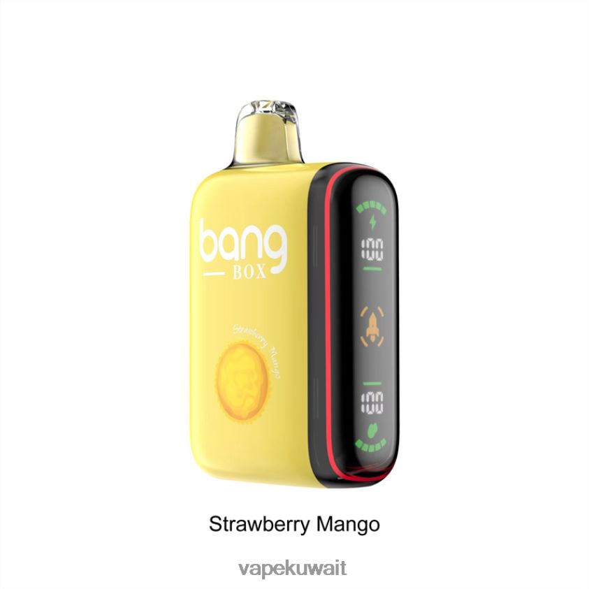 Vape الكويت F2PZLD35 - Bang Box 9000-18000 نفث عرض الطاقة الذكي مانجو الفراولة