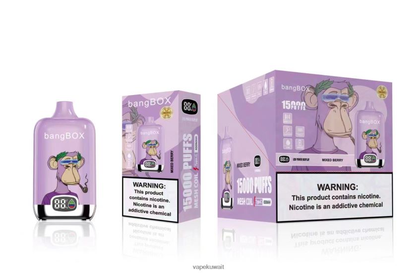 Vape الكويت F2PZLD41 - Bang Box 15000 نفث التوت المختلط