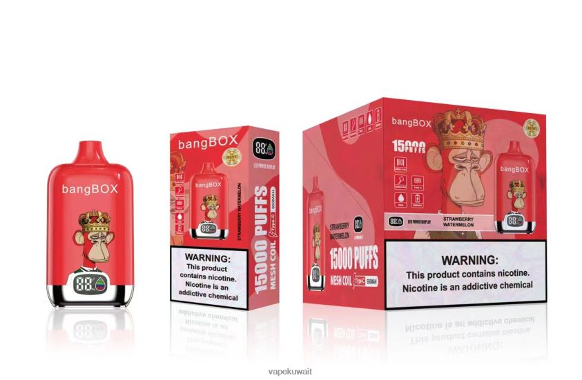 Vape الكويت F2PZLD47 - Bang Box 15000 نفث الفراولة والبطيخ