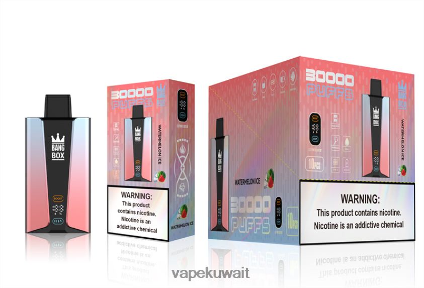 Vape الكويت F2PZLD86 - Bang Box شاشة سمارت 30000 نفخة ثلج البطيخ