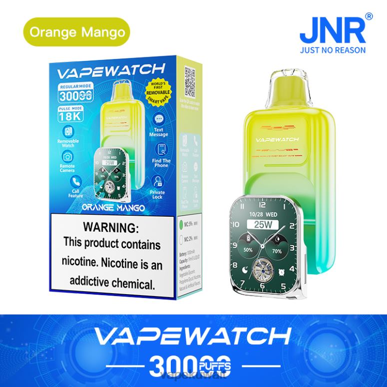 Vape الكويت مانجو برتقالية - JNR ساعة vape 402D42