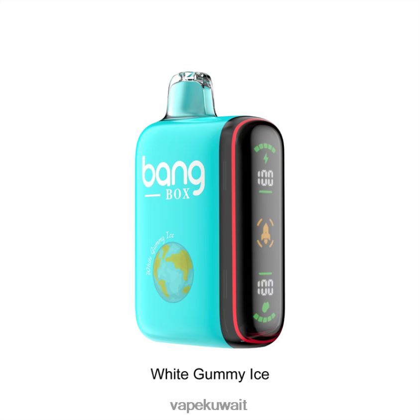 Vape KW F2PZLD30 - Bang Box 9000-18000 نفث عرض الطاقة الذكي جليد غائر أبيض