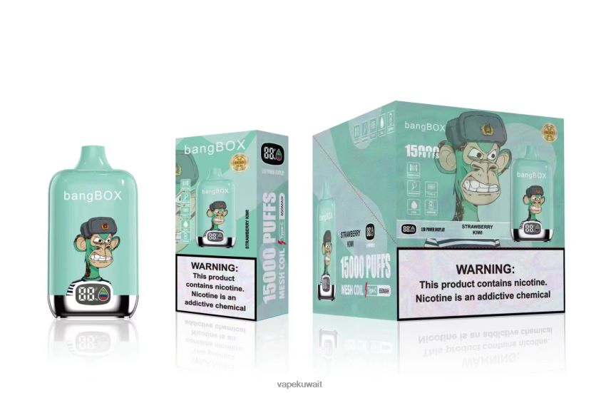 Vape KW F2PZLD39 - Bang Box 15000 نفث كيوي فراولة