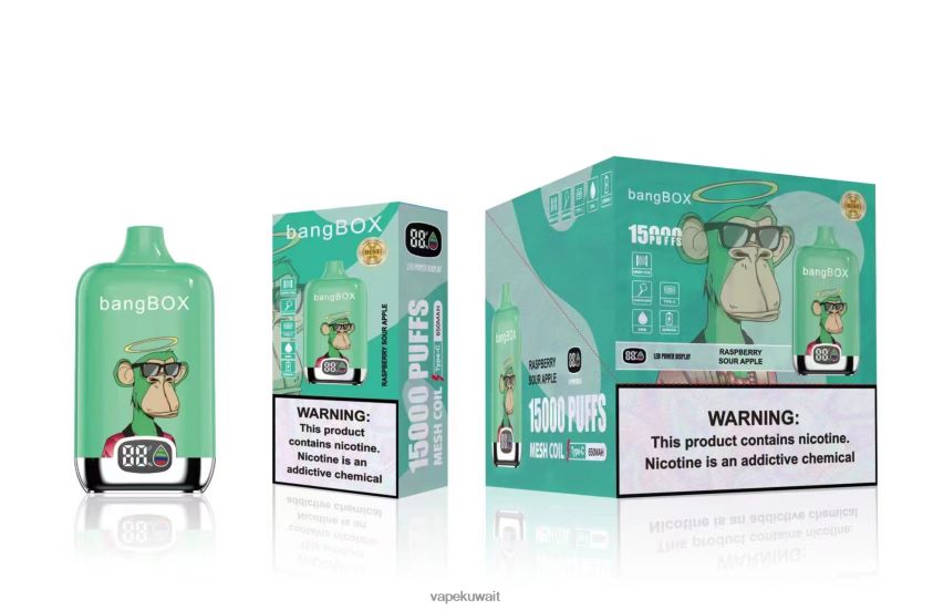 Vape KW F2PZLD42 - Bang Box 15000 نفث التفاح الحامض التوت