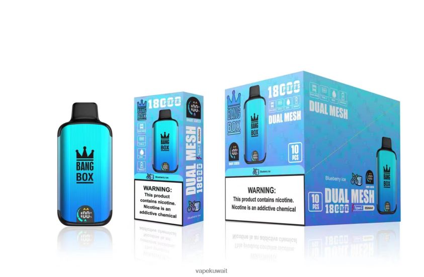 Vape KW F2PZLD90 - Bang Box 18000 نفث جليد التوت