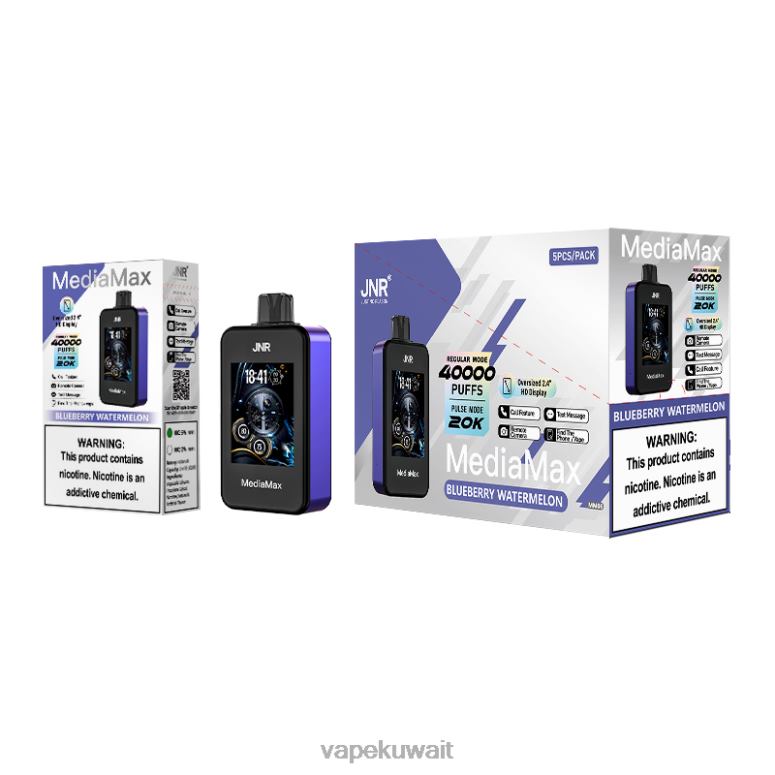 Vape KW البطيخ التوت - JNR MediaMax نفخة 40 ألف 402D412