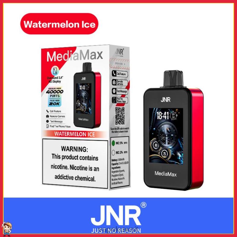 Vape KW ثلج البطيخ - JNR MediaMax نفخة 40 ألف 402D418