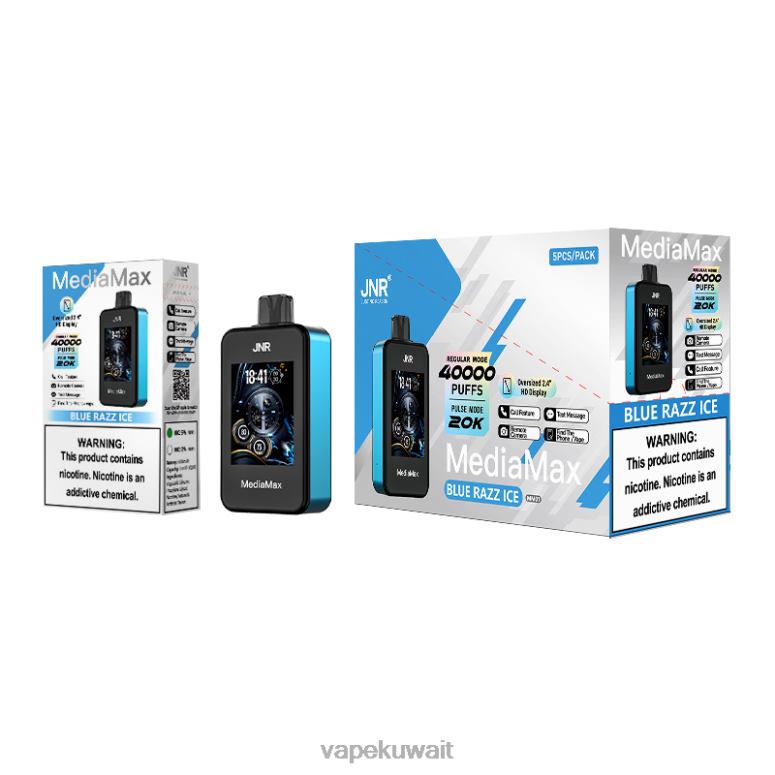 Vape KW الجليد الأزرق - JNR MediaMax نفخة 40 ألف 402D421