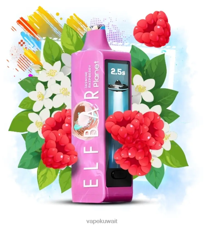 Vape Kuwait 2P04019 - الياسمين، التوت Elf Bar Planet 25000