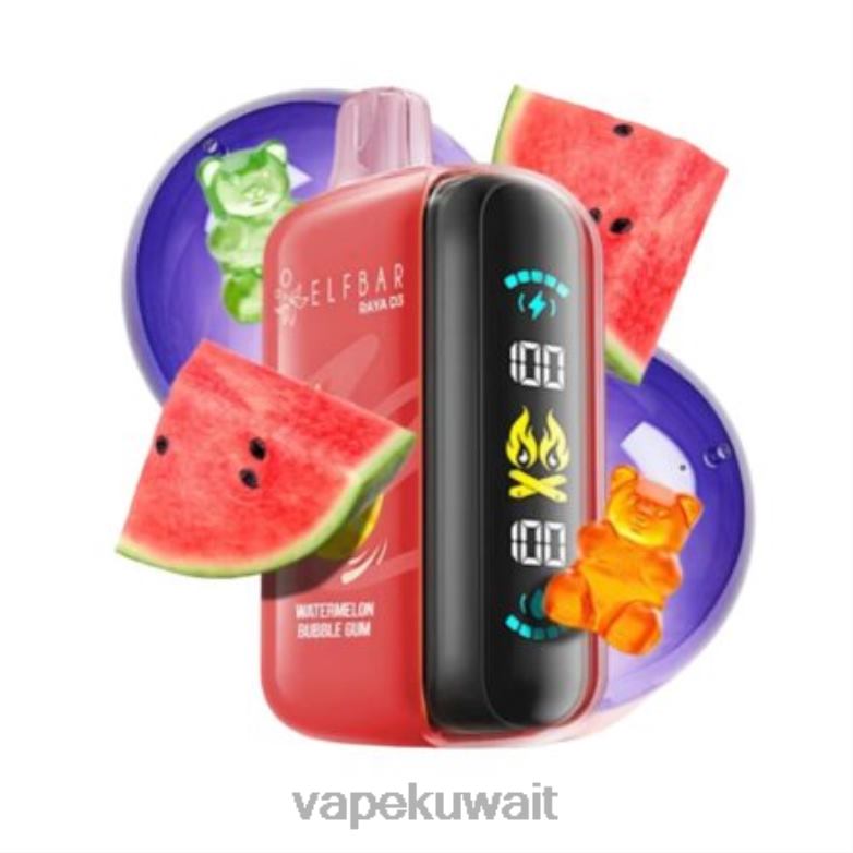 Vape Kuwait 2P0401 - يمكن التخلص منه Elf Bar Raya D3 25000