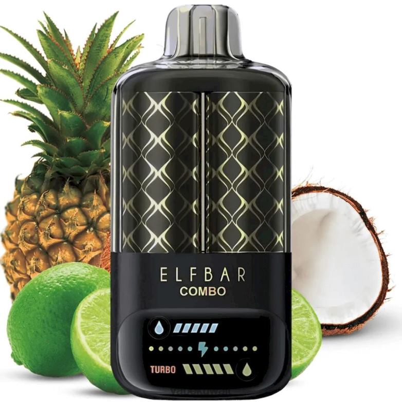 Vape Kuwait 2P0405 - ليمون وأناناس Elf Bar Combo 25000