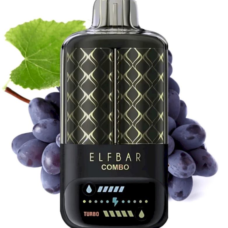 Vape Kuwait 2P0407 - مشروب العنب والماري Elf Bar Combo 25000