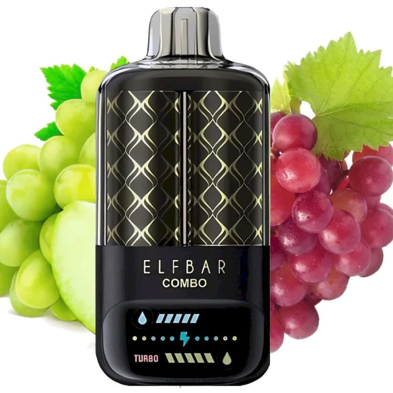 Vape Kuwait 2P0409 - العنب الأخضر والعنب Elf Bar Combo 25000