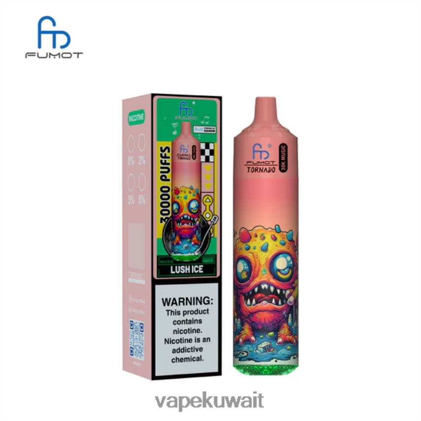 Vape Kuwait 46R0PJ17 الجليد الخصب Fumot Tornado موسيقى 30 ألف