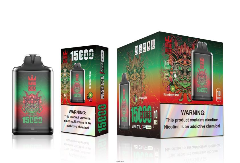 Vape Kuwait F2PZLD100 - Bang Box s1-15000 نفث كيوي فراولة