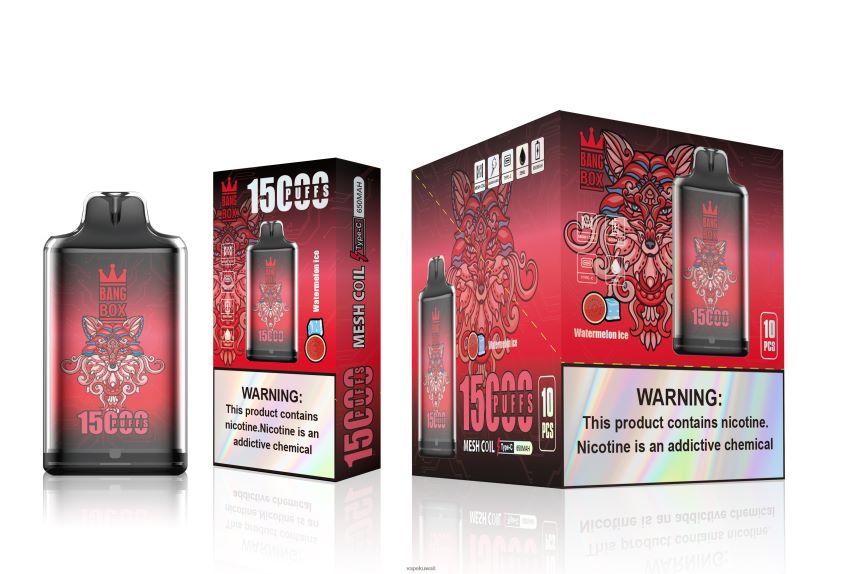 Vape Kuwait F2PZLD106 - Bang Box s1-15000 نفث ثلج البطيخ