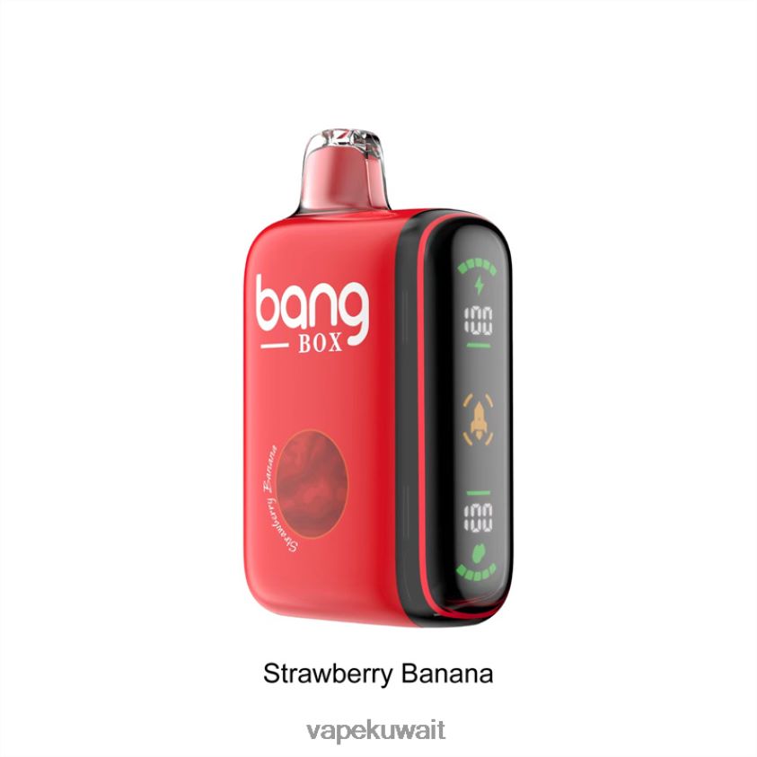 Vape Kuwait F2PZLD25 - Bang Box 9000-18000 نفث عرض الطاقة الذكي موز فراولة