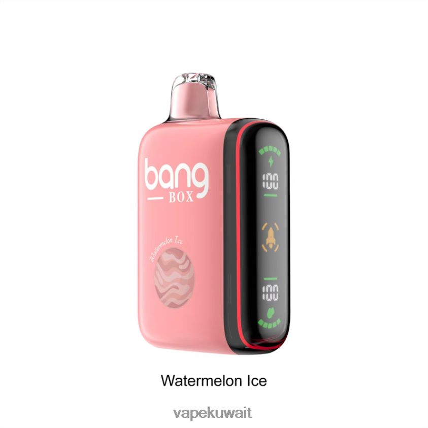 Vape Kuwait F2PZLD34 - Bang Box 9000-18000 نفث عرض الطاقة الذكي ثلج البطيخ