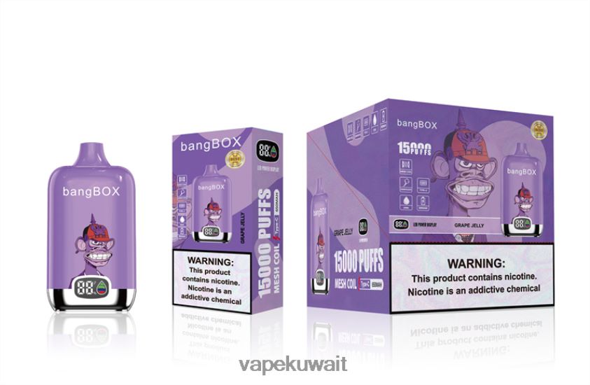 Vape Kuwait F2PZLD49 - Bang Box 15000 نفث هلام العنب
