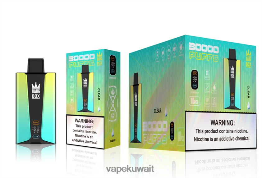 Vape Kuwait F2PZLD76 - Bang Box شاشة سمارت 30000 نفخة واضح