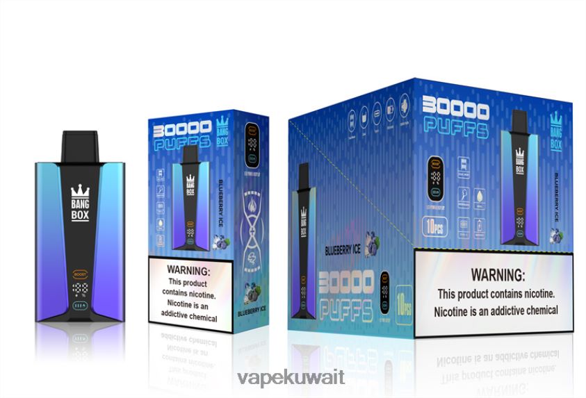 Vape Kuwait F2PZLD79 - Bang Box شاشة سمارت 30000 نفخة جليد التوت