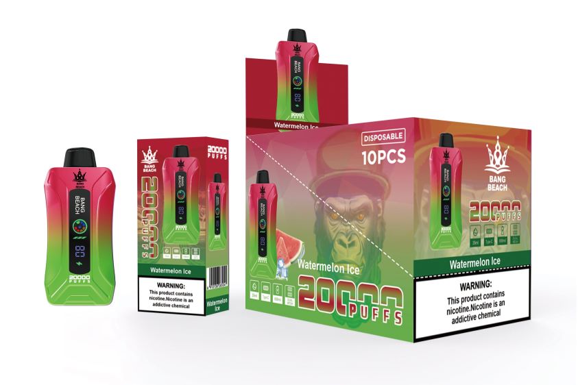 Vape Kuwait F2PZLD7 - Bang Beach 20000 سحبة فيب شاشة سمارت ثلج البطيخ