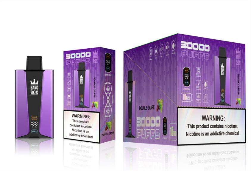 Vape Kuwait F2PZLD85 - Bang Box شاشة سمارت 30000 نفخة عنب مزدوج