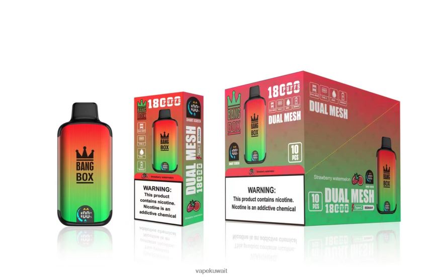 Vape Kuwait F2PZLD88 - Bang Box 18000 نفث الفراولة والبطيخ