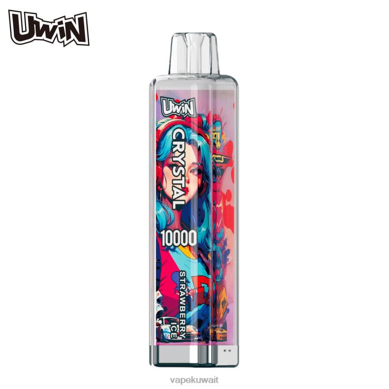 Vape Kuwait جليد الفراولة | UWIN CRYSTAL 10000 سيجارة يمكن التخلص منها B648D9