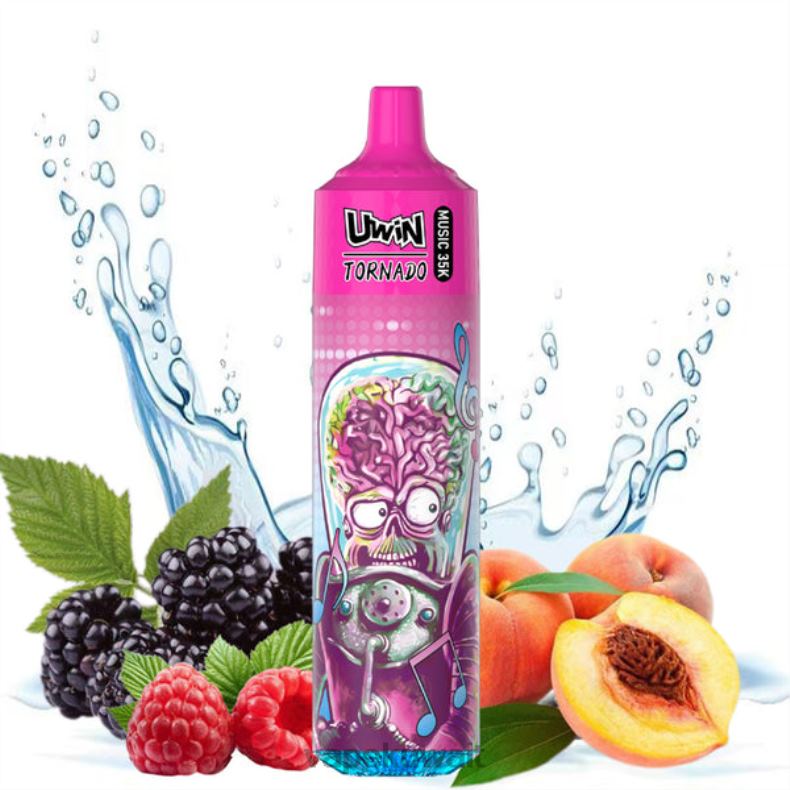 Vape Kuwait التوت الخوخ | UWIN CRYSTAL 35 ألف سيجارة يمكن التخلص منها B648D27