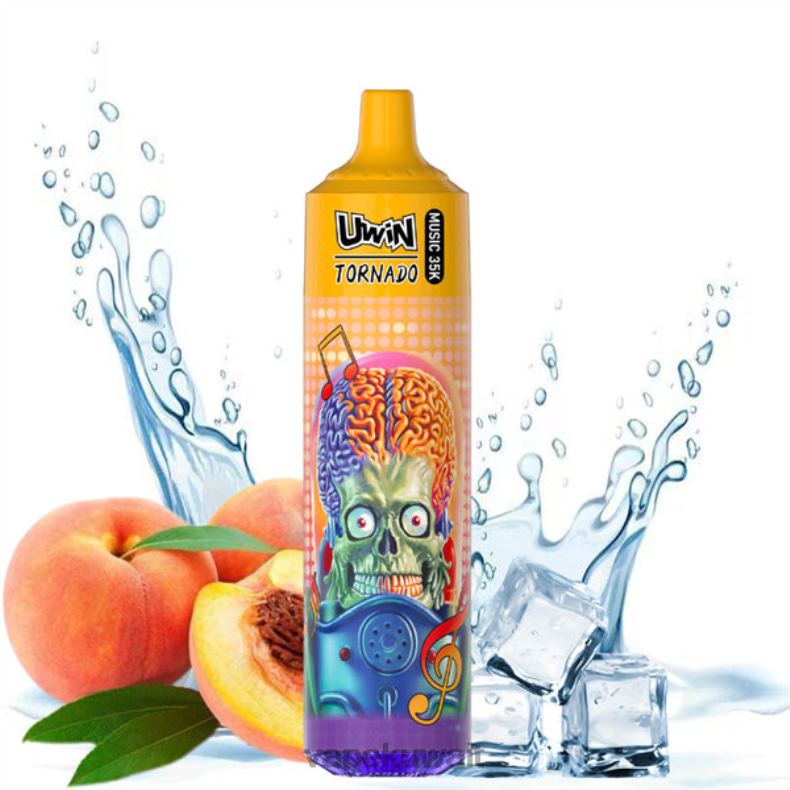 Vape Kuwait جليد الخوخ الصيفي | UWIN CRYSTAL 35 ألف سيجارة يمكن التخلص منها B648D31