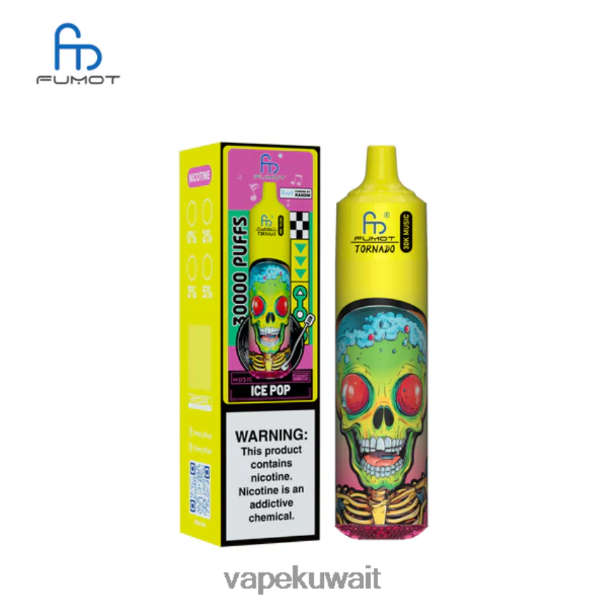 Vape Pod System 46R0PJ15 البوب ​​الجليد Fumot Tornado موسيقى 30 ألف