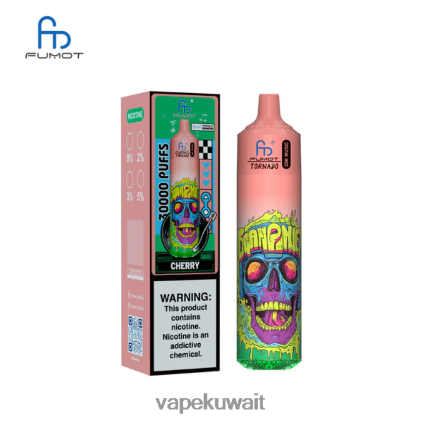 Vape Pod System 46R0PJ7 الكرز Fumot Tornado موسيقى 30 ألف