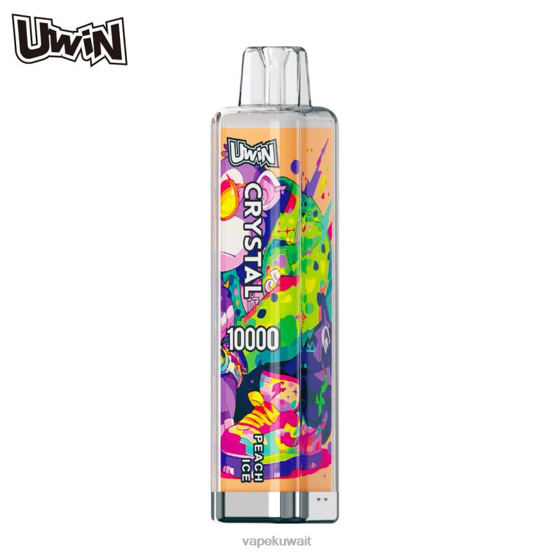 Vape الكويت جليد الخوخ | UWIN CRYSTAL 10000 سيجارة يمكن التخلص منها B648D10