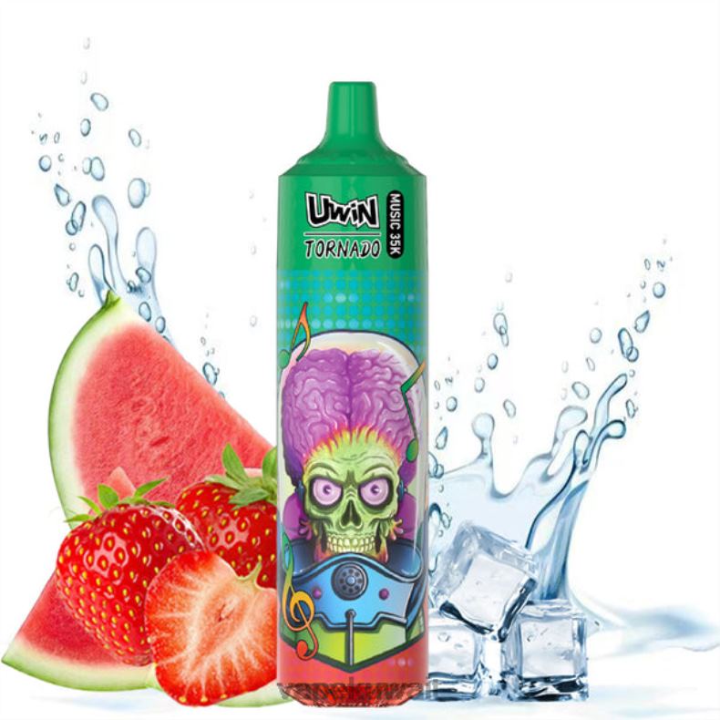 Vape الكويت الفراولة والبطيخ | UWIN CRYSTAL 35 ألف سيجارة يمكن التخلص منها B648D18