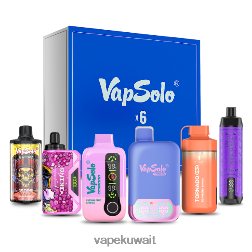 Vapsolo مجموعة صناديق المفاجأة نكهات عشوائية PRH2FR137 Vape الكويت