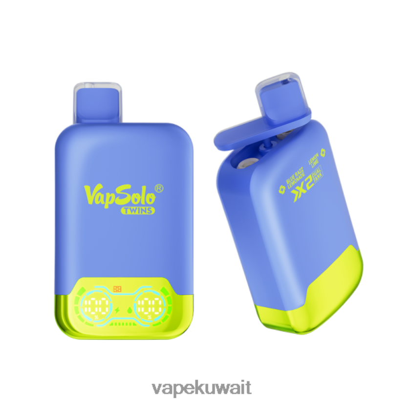 Vapsolo TWINS vape القابل للتصرف عصير الليمون الأزرق والليمون PRH2FR138 Vape KW